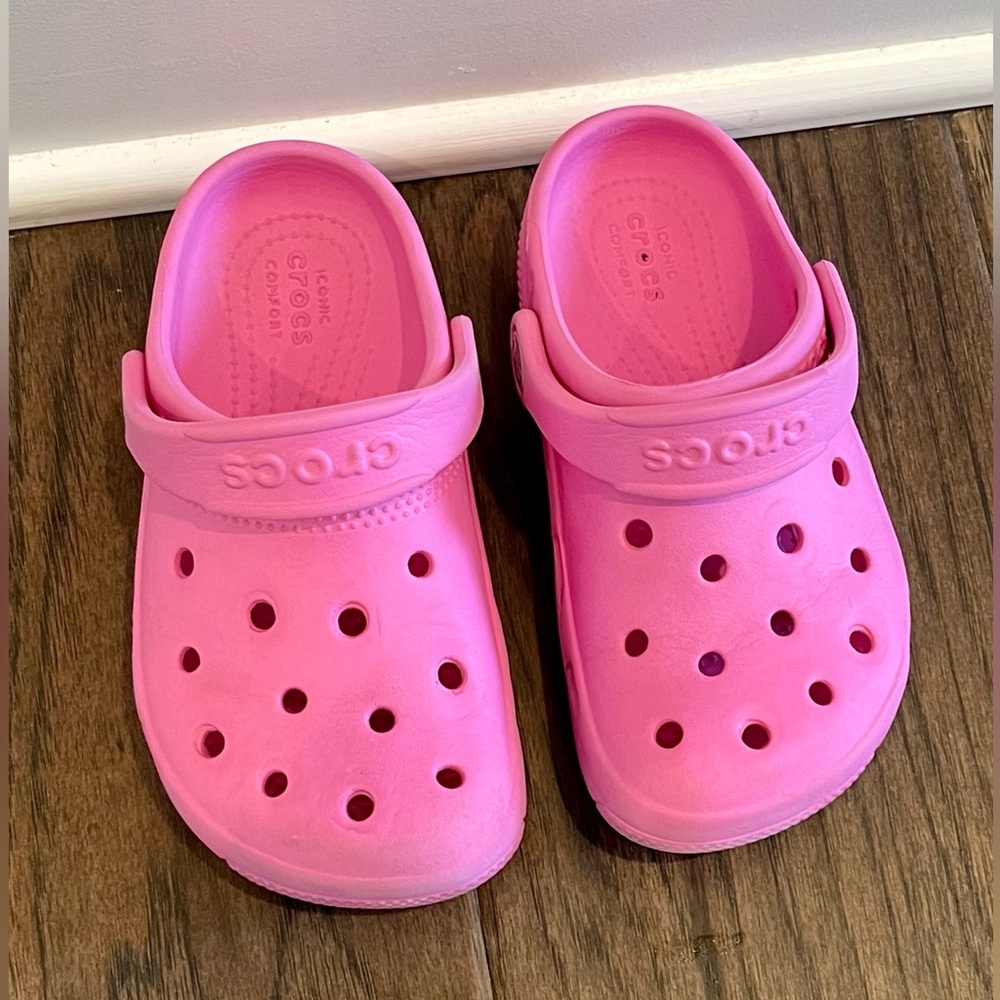 crocs - pink size 11 (toddler girl)